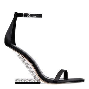AAJ By Aminah Women's Nadya Architectural-Heel Dress Sandals